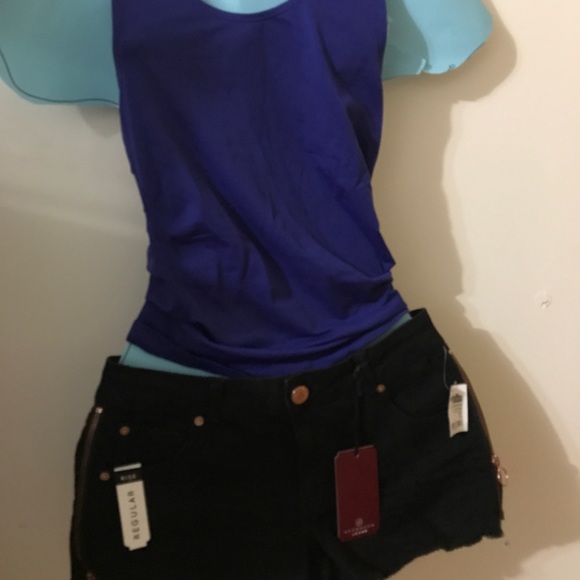 Black jean shorts - Picture 8 of 10